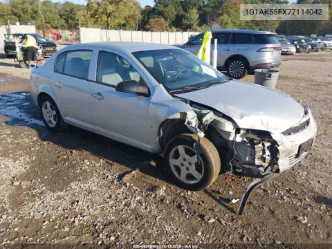 1G1AK55FX77114042 — 2007 Chevrolet Cobalt, Передняя часть, фото до ремонта