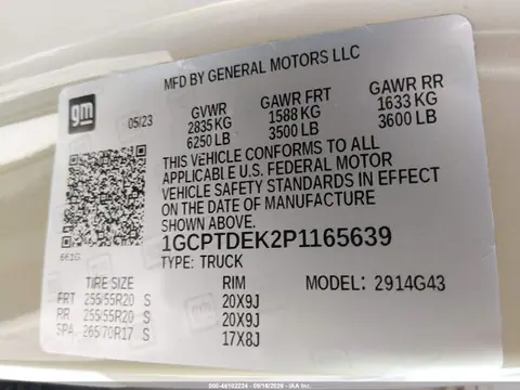 2023 Chevrolet Colorado 4wd Short Box Z71 VIN 1GCPTDEK2P1165639 фото 9