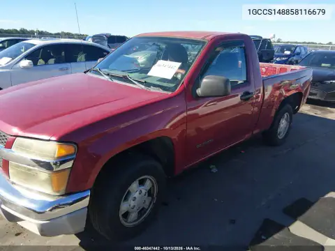 1GCCS148858116679 — 2005 Chevrolet Colorado, фото 3 с аукциона IAAI, Сзади слева