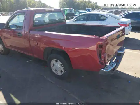 1GCCS148858116679 — 2005 Chevrolet Colorado, фото 4 с аукциона IAAI, Сзади слева