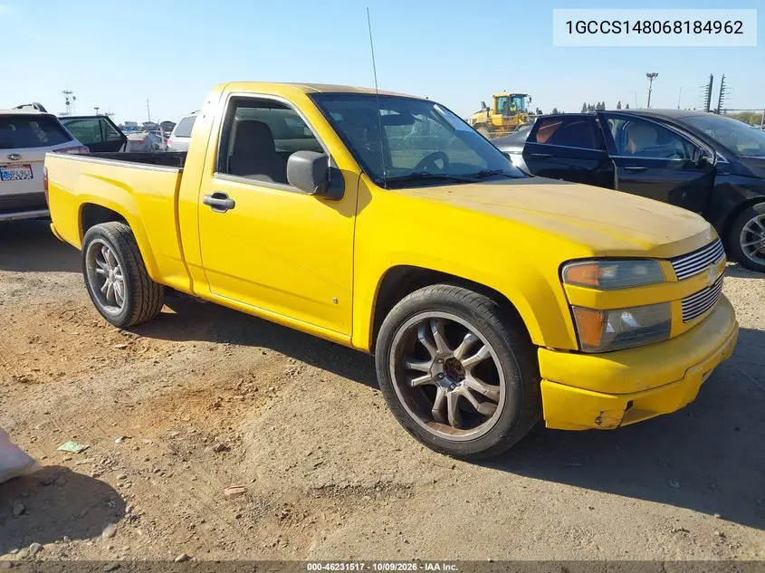 2006 Chevrolet Colorado Ls VIN 1GCCS148068184962 фото 1