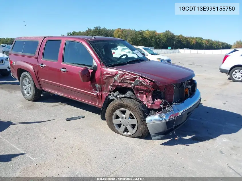 2009 Chevrolet Colorado Lt VIN 1GCDT13E998155750 фото 2