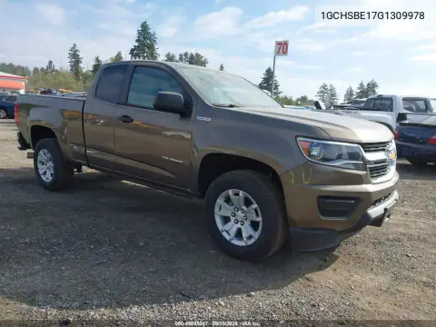 1GCHSBE17G1309978 — 2016 Chevrolet Colorado, Естественный износ, фото до ремонта