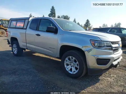 1GCHSBE10G1310177 — 2016 Chevrolet Colorado, Естественный износ, фото до ремонта