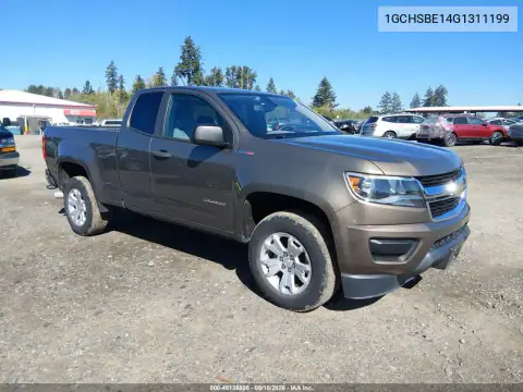1GCHSBE14G1311199 — 2016 Chevrolet Colorado, Естественный износ, фото до ремонта