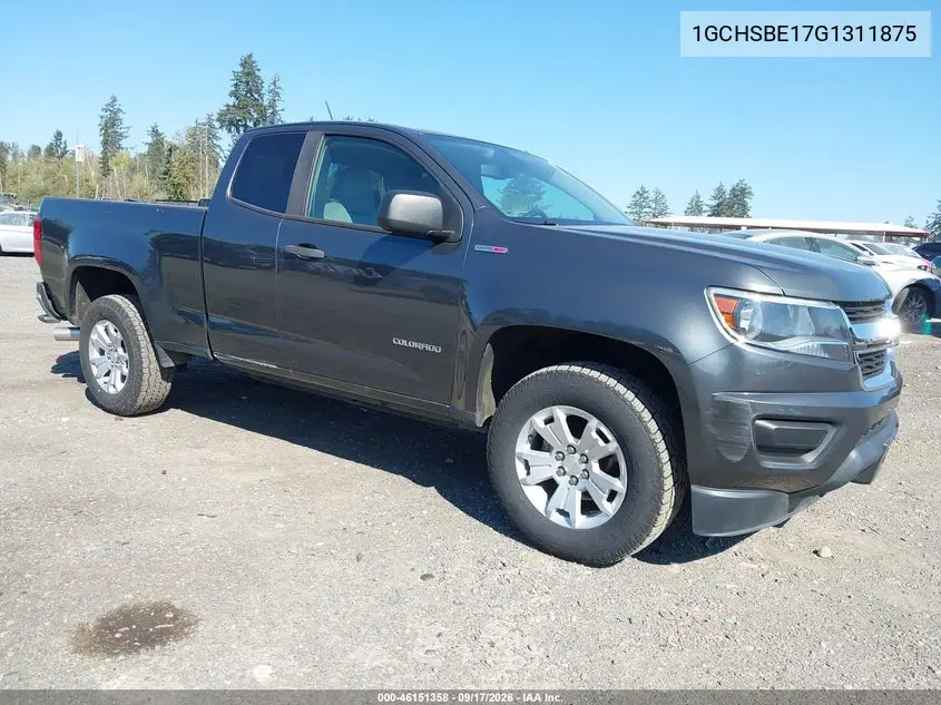 2016 Chevrolet Colorado Wt VIN 1GCHSBE17G1311875 фото 2