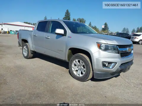 1GCGSCE16G1321461 — 2016 Chevrolet Colorado, Естественный износ, фото до ремонта