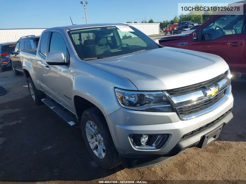 2016 Chevrolet Colorado Lt VIN 1GCHSCE31G1296278 фото 2