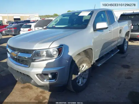 2016 Chevrolet Colorado Lt VIN 1GCHSCE31G1296278 фото 3