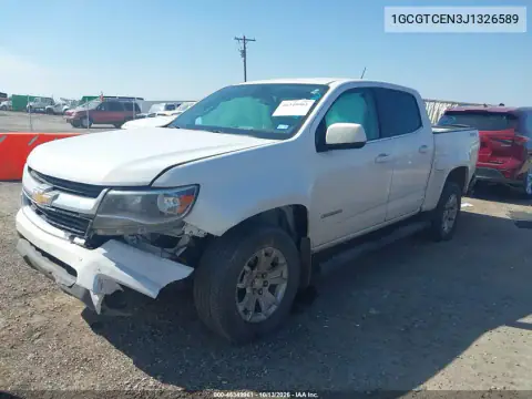 1GCGTCEN3J1326589 — 2018 Chevrolet Colorado, фото 3 с аукциона IAAI, Передняя часть
