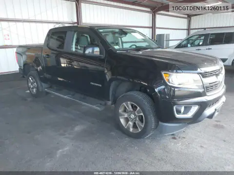 1GCGTDEN1K1260115 — 2019 Chevrolet Colorado, Сзади, фото до ремонта