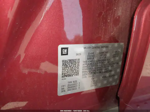 2019 Chevrolet Colorado Z71 VIN 1GCGTDEN9K1348345 фото 10