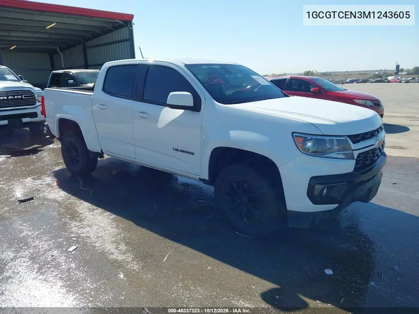 2021 Chevrolet Colorado 4Wd Short Box Lt VIN 1GCGTCEN3M1243605 фото 2