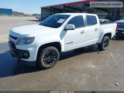 2021 Chevrolet Colorado 4Wd Short Box Lt VIN 1GCGTCEN3M1243605 фото 3