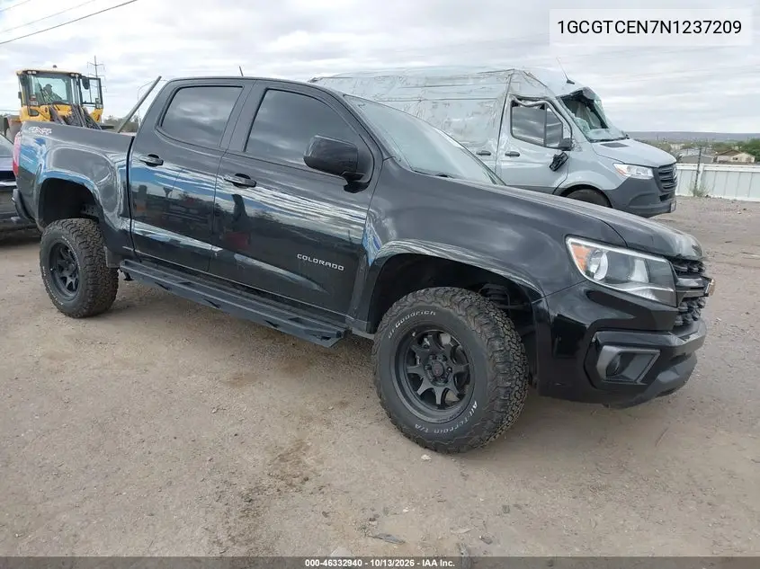 1GCGTCEN7N1237209 — 2022 Chevrolet Colorado, фото 2 с аукциона IAAI, Передняя часть слева