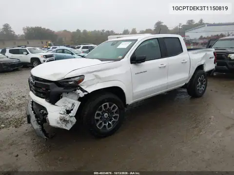 1GCPTDEK3T1150819 — 2026 Chevrolet Colorado, фото 3 с аукциона IAAI, Передняя часть
