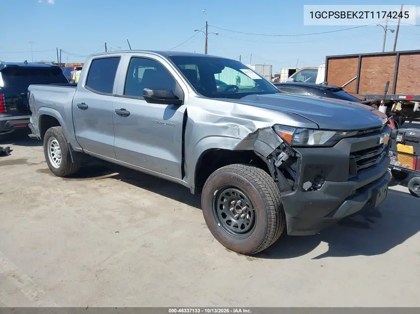 2026 Chevrolet Colorado Wt, Rwd VIN 1GCPSBEK2T1174245 фото 2