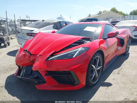2021 Chevrolet Corvette Stingray Rwd 1lt VIN 1G1YA2D48M5114869 фото 2