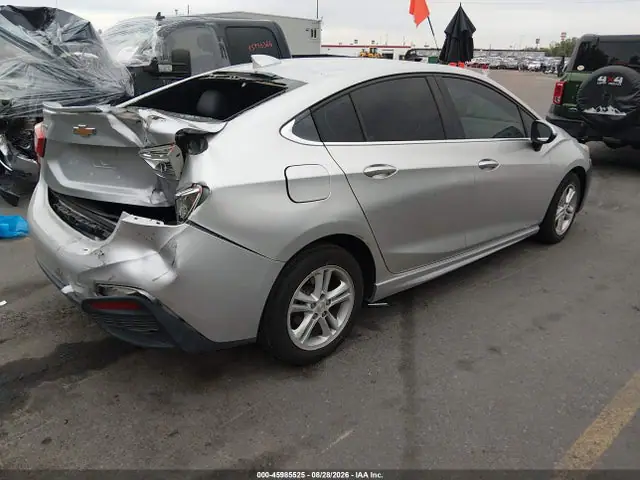 1G1BE5SM9H7222202 — 2017 Chevrolet Cruze LT Auto, фото 4 с аукциона IAAI 01.10.2026, Задняя часть