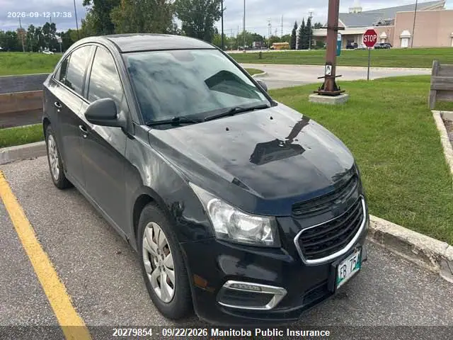 1G1PC5SB0F7270954 — 2015 Chevrolet Cruze LT Turbo, Повреждения со всех сторон (All Over), фото до ремонта