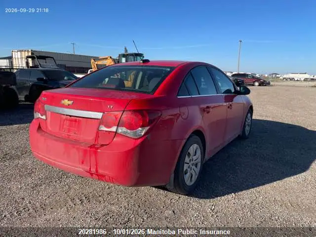 1G1PC5SB7F7278663 — 2015 Chevrolet Cruze LT Turbo, фото 3 с аукциона IAAI 14.10.2026, Передняя часть