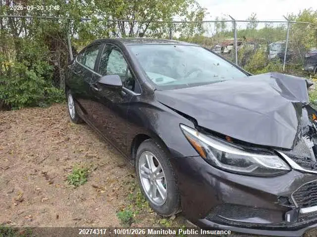 1G1BE5SM3G7298805 — 2016 Chevrolet Cruze LT Turbo, Передняя часть (Front), фото до ремонта