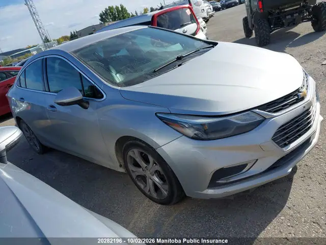 1G1BF5SM8J7156275 — 2018 Chevrolet Cruze Premier Turbo, Задняя часть (Rear), фото до ремонта