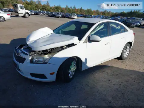 2011 Chevrolet Cruze 1Lt VIN 1G1PF5S96B7200387 фото 2