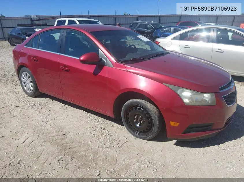 2011 Chevrolet Cruze 1Lt VIN 1G1PF5S90B7105923 фото 2