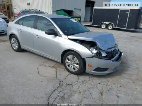 1G1PC5SH1C7308014 — 2012 Chevrolet Cruze, Передняя часть, фото до ремонта