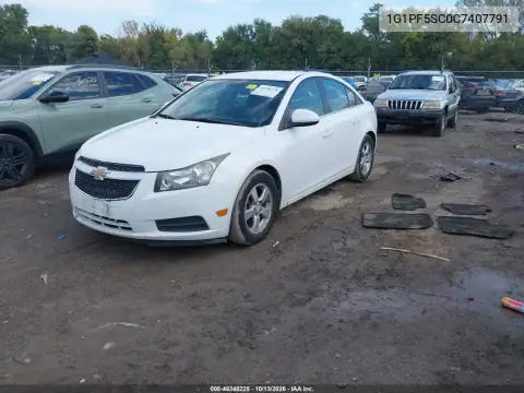 1G1PF5SC0C7407791 — 2012 Chevrolet Cruze, фото 3 с аукциона IAAI, Передняя часть
