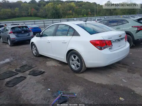 1G1PF5SC0C7407791 — 2012 Chevrolet Cruze, фото 4 с аукциона IAAI, Передняя часть