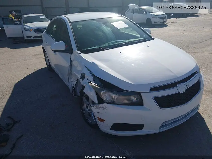 2014 Chevrolet Cruze Lt VIN 1G1PK5SB0E7385975 фото 2