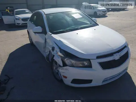 2014 Chevrolet Cruze Lt VIN 1G1PK5SB0E7385975 фото 2