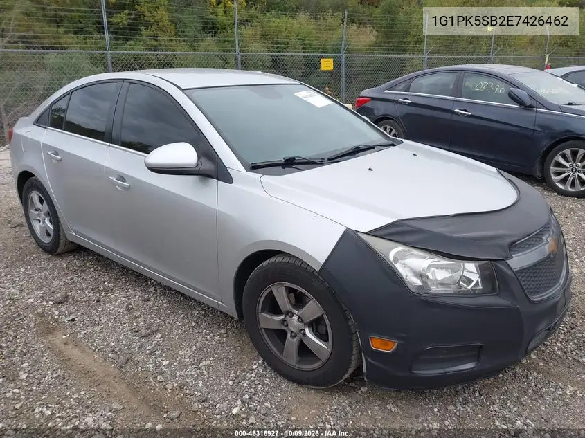 2014 Chevrolet Cruze Lt VIN 1G1PK5SB2E7426462 фото 2