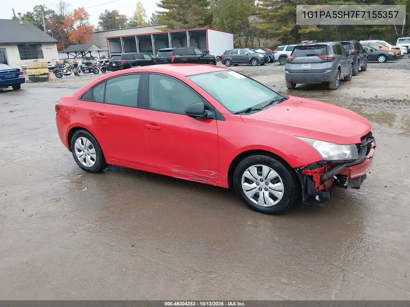 2015 Chevrolet Cruze Ls Auto VIN 1G1PA5SH7F7155357 фото 2