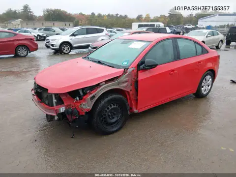 2015 Chevrolet Cruze Ls Auto VIN 1G1PA5SH7F7155357 фото 3