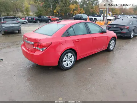 2015 Chevrolet Cruze Ls Auto VIN 1G1PA5SH7F7155357 фото 5