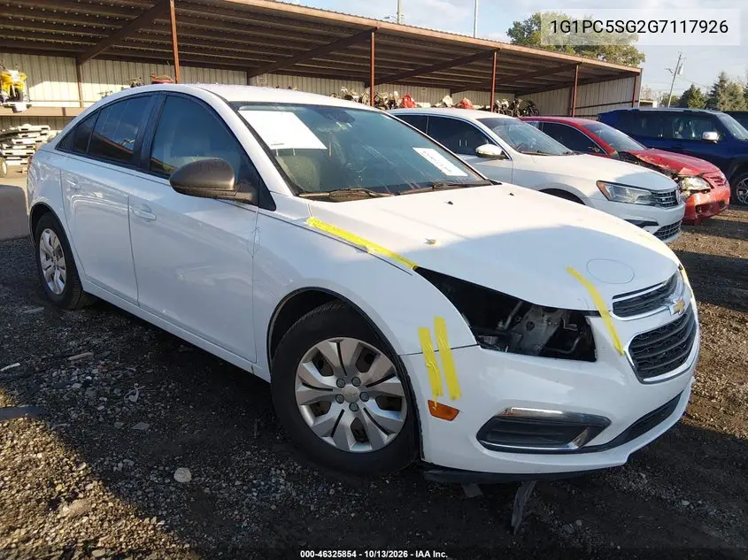 2016 Chevrolet Cruze Limited Ls Auto VIN 1G1PC5SG2G7117926 фото 2