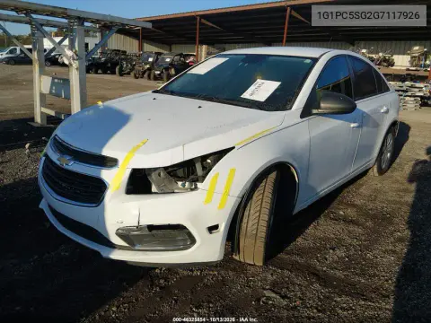1G1PC5SG2G7117926 — 2016 Chevrolet Cruze, Повреждения со всех сторон, фото до ремонта