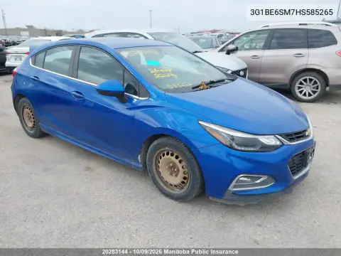 2017 Chevrolet Cruze Lt VIN 3G1BE6SM7HS585265 фото 2