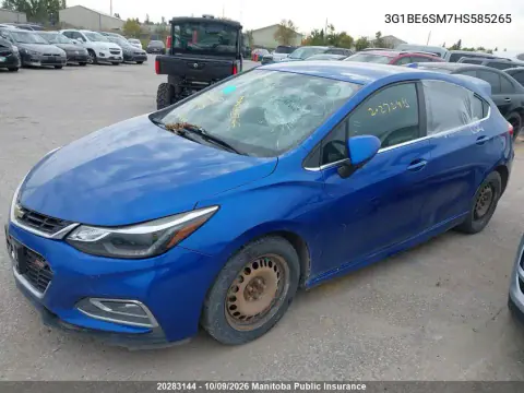 2017 Chevrolet Cruze Lt VIN 3G1BE6SM7HS585265 фото 3