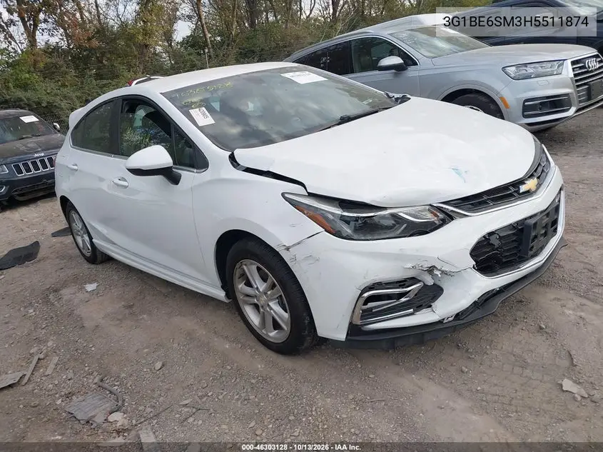 2017 Chevrolet Cruze Lt Auto VIN 3G1BE6SM3HS511874 фото 2