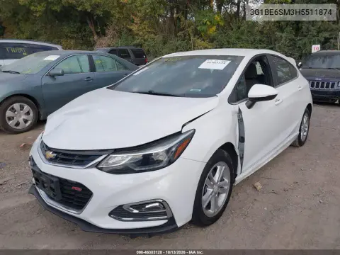 2017 Chevrolet Cruze Lt Auto VIN 3G1BE6SM3HS511874 фото 3