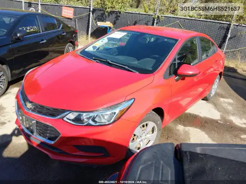 2017 Chevrolet Cruze Ls Auto VIN 3G1BC5SM6HS521637 фото 3