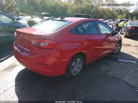 2017 Chevrolet Cruze Ls Auto VIN 3G1BC5SM6HS521637 фото 5