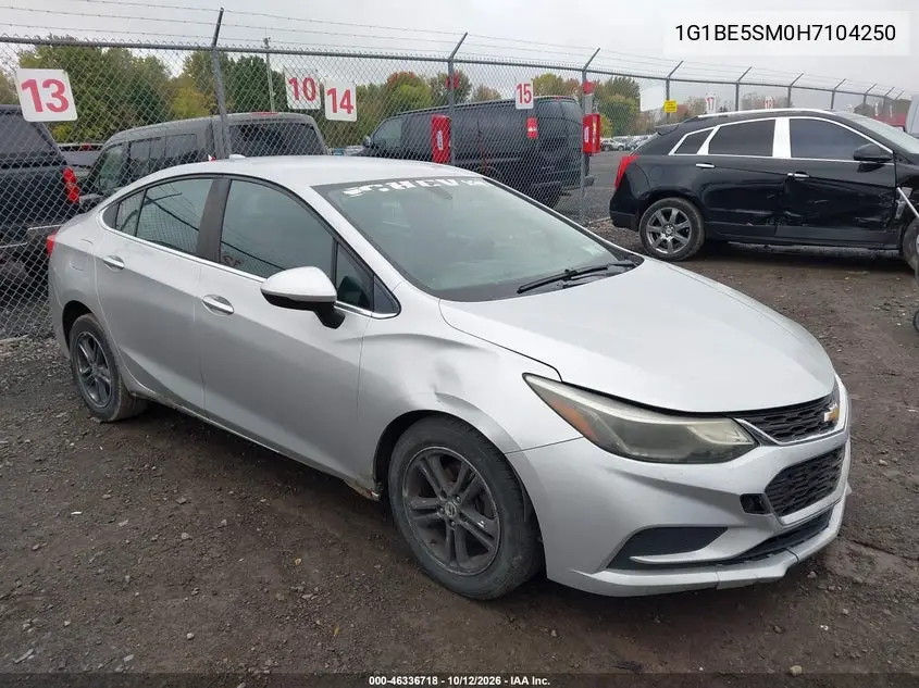 2017 Chevrolet Cruze Lt Auto VIN 1G1BE5SM0H7104250 фото 2
