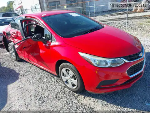 1G1BC5SM3H7206213 — 2017 Chevrolet Cruze, фото 2 с аукциона IAAI, Правый бок