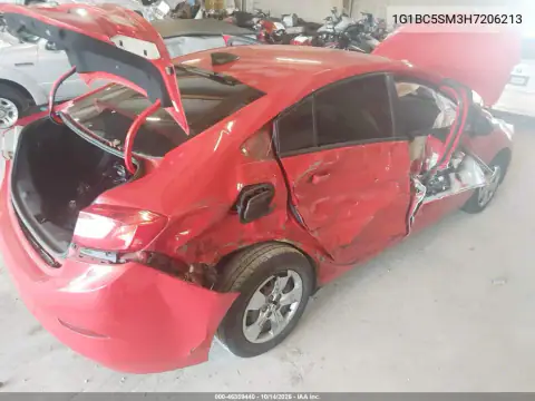 1G1BC5SM3H7206213 — 2017 Chevrolet Cruze, фото 5 с аукциона IAAI, Правый бок