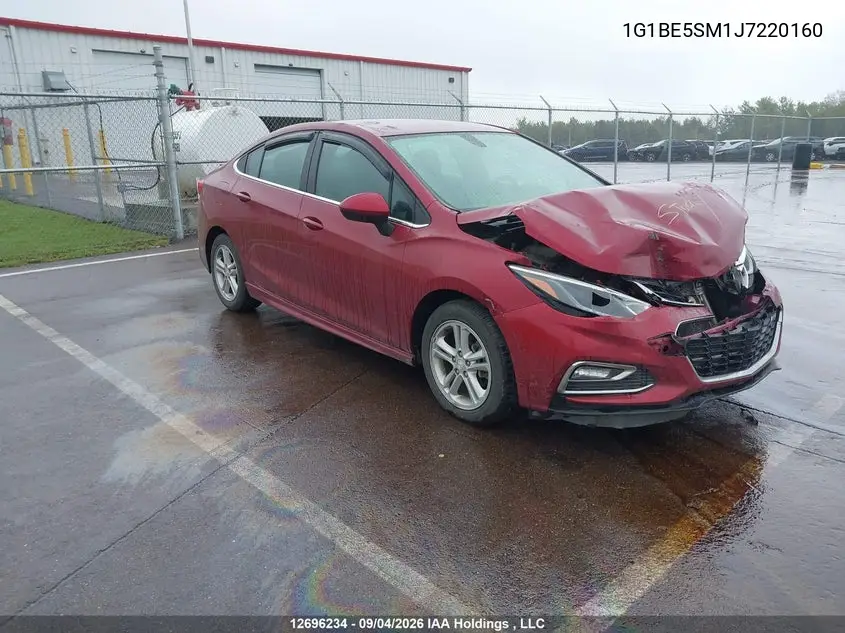 2018 Chevrolet Cruze Lt Auto VIN 1G1BE5SM1J7220160 фото 1